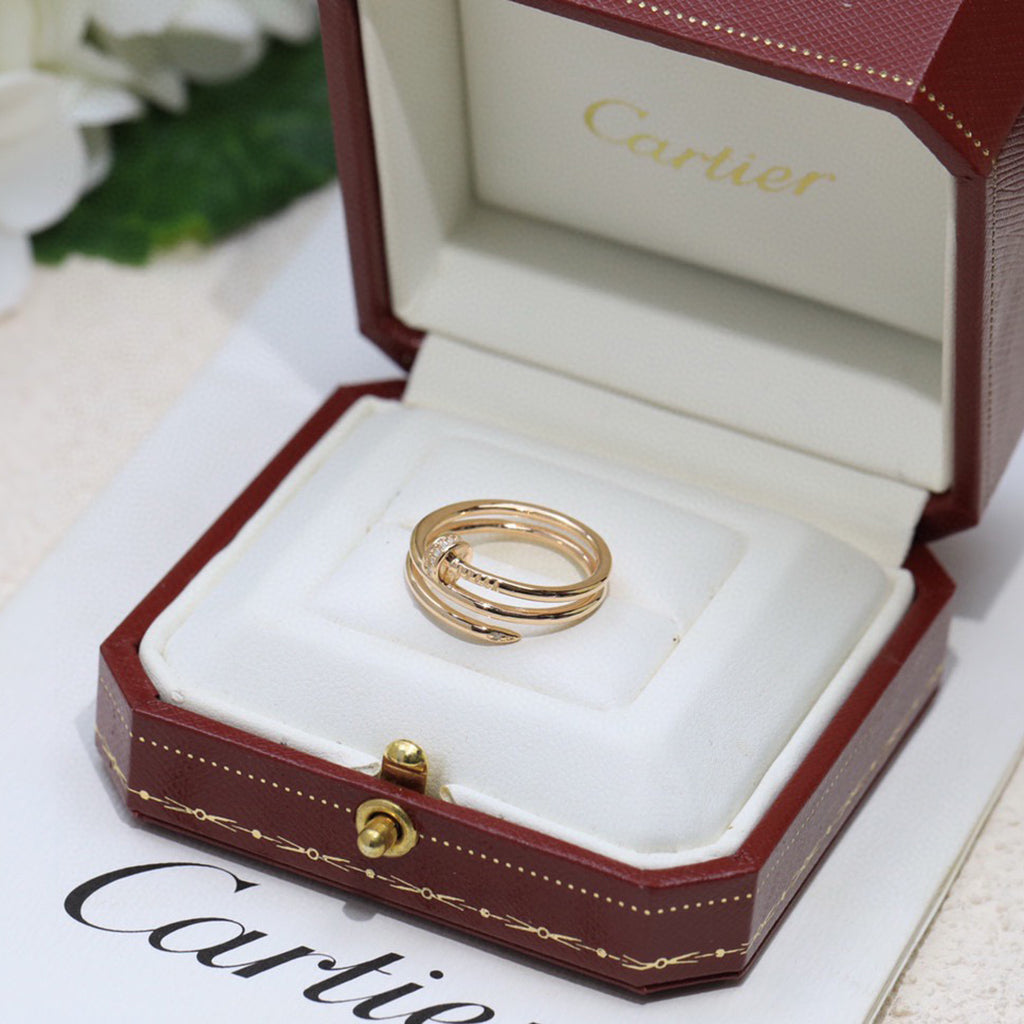 [Blue Tears Jewelry]JUSTE RING 4.8MM HALF DIAMOND
