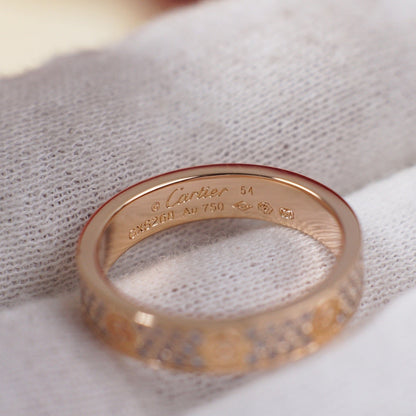 [Blue Tears Jewelry]LOVE RING 4.0MM DIAMOND PAVED