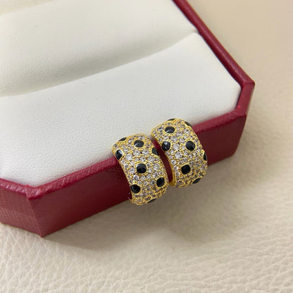[Blue Tears Jewelry]PANTHERE MINI FULL DIAMOND EARRINGS