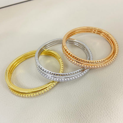 [Blue Tears Jewelry]ETINCELLE HALF-PAVED DIAMOND BRACELET