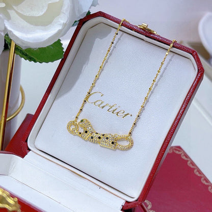 [Blue Tears Jewelry]PANTHERE PAVED DIAMOND NECKLACE