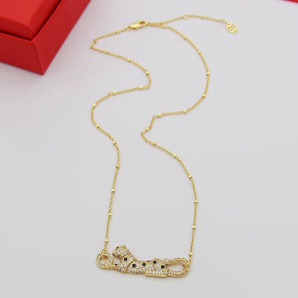 [Blue Tears Jewelry]PANTHERE PAVED DIAMOND NECKLACE