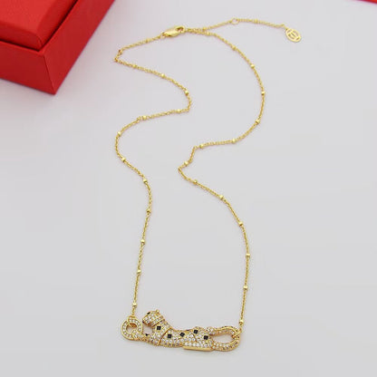 [Blue Tears Jewelry]PANTHERE PAVED DIAMOND NECKLACE