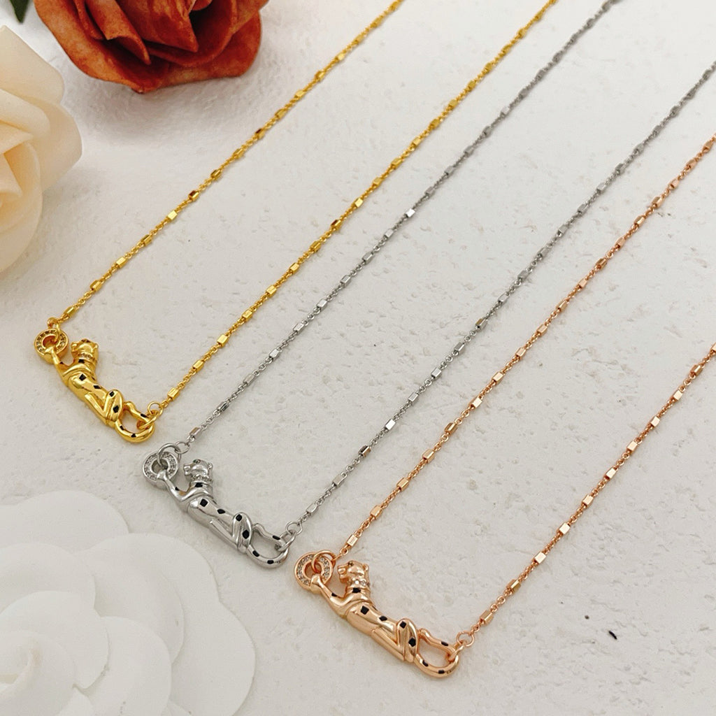 [Blue Tears Jewelry]PANTHERE FULL DIAMOND NECKLACE