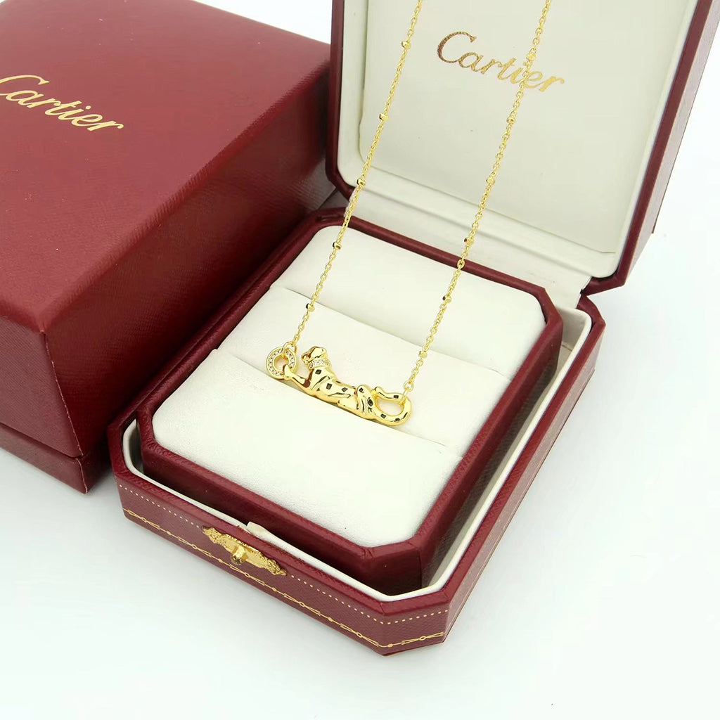 [Blue Tears Jewelry]PANTHERE FULL DIAMOND NECKLACE