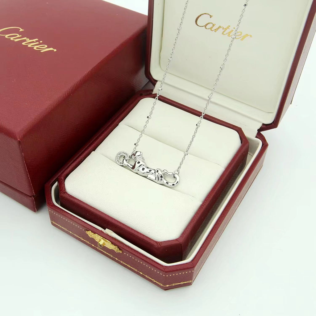 [Blue Tears Jewelry]PANTHERE FULL DIAMOND NECKLACE