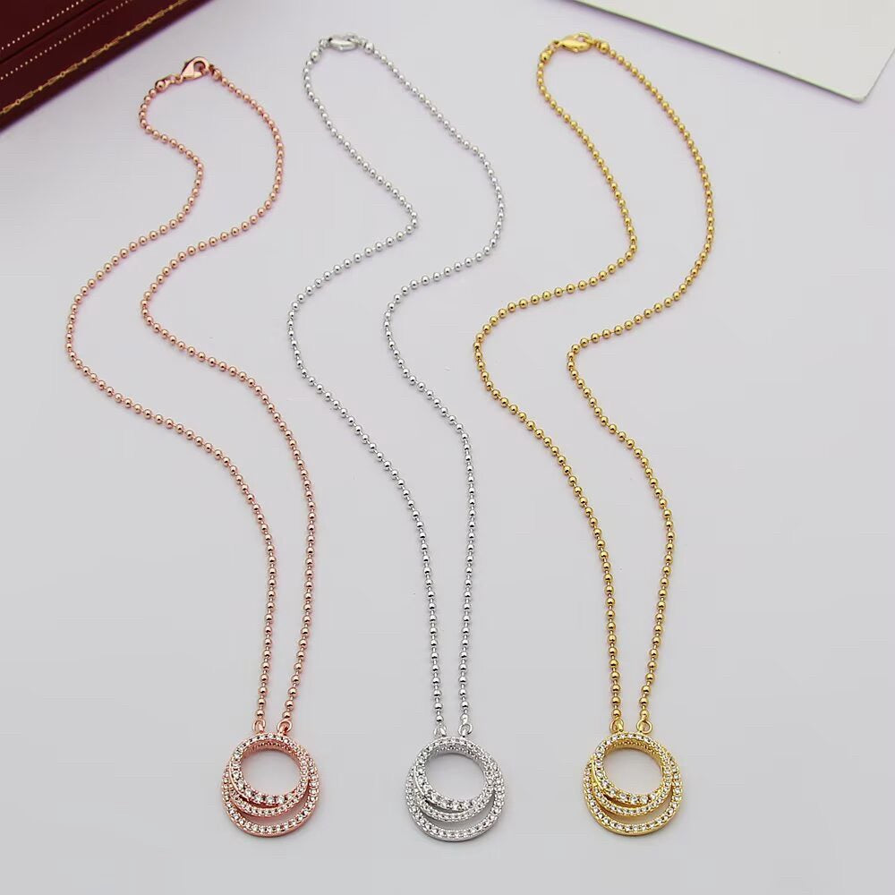 [Blue Tears Jewelry]ETINCELLE  FULL DIAMOND NECKLACE