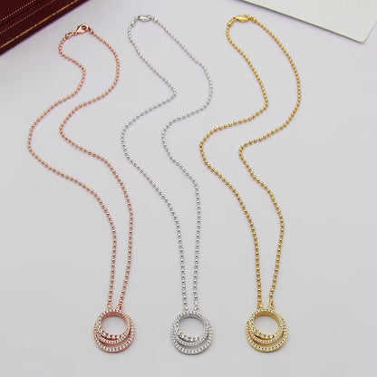 [Blue Tears Jewelry]ETINCELLE  FULL DIAMOND NECKLACE
