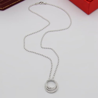 [Blue Tears Jewelry]ETINCELLE  FULL DIAMOND NECKLACE