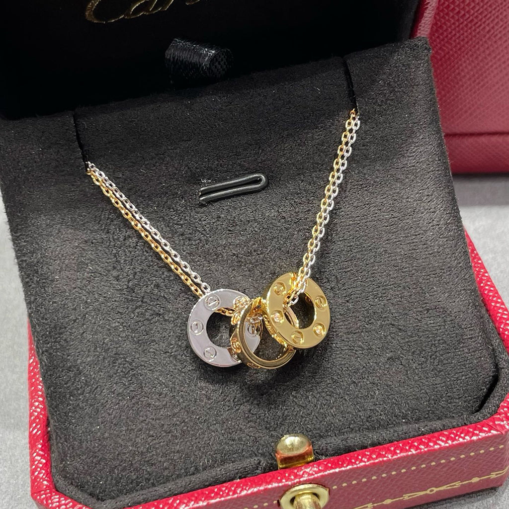 [Blue Tears Jewelry]LOVE 6 DIAMOND PENDANT NECKLACE