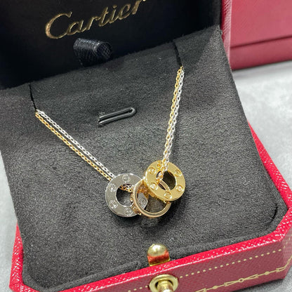 [Blue Tears Jewelry]LOVE 6 DIAMOND PENDANT NECKLACE