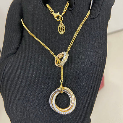 [Blue Tears Jewelry]TRINITY DIAMONDS NECKLACE