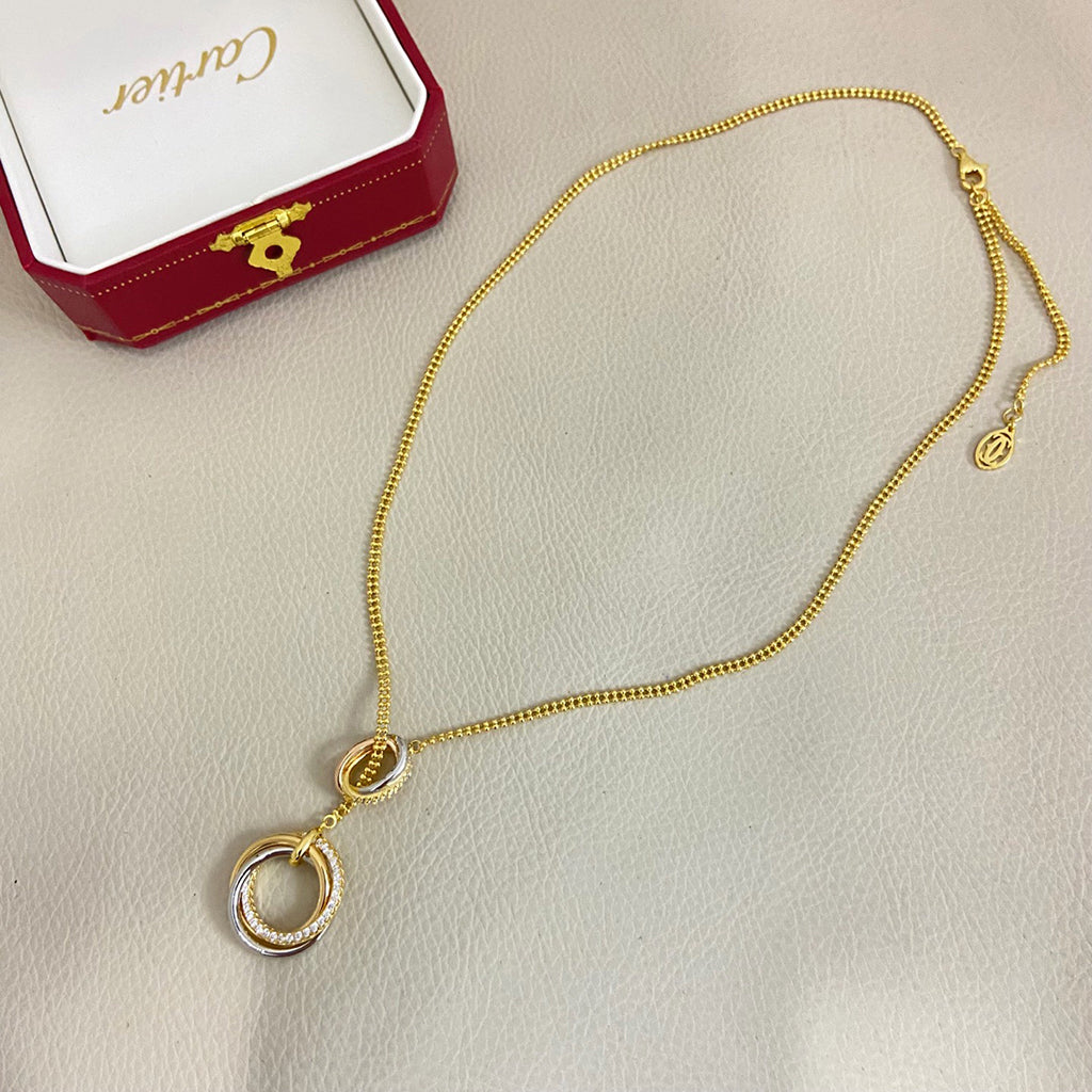 [Blue Tears Jewelry]TRINITY DIAMONDS NECKLACE
