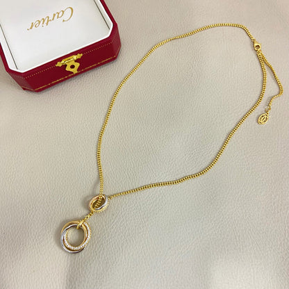 [Blue Tears Jewelry]TRINITY DIAMONDS NECKLACE