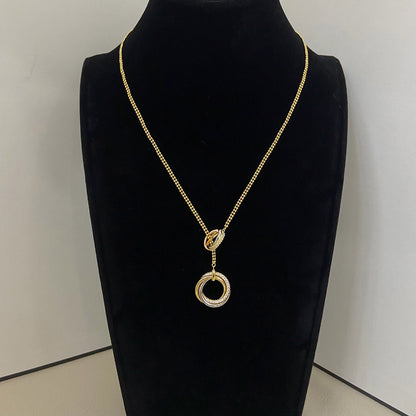 [Blue Tears Jewelry]TRINITY DIAMONDS NECKLACE