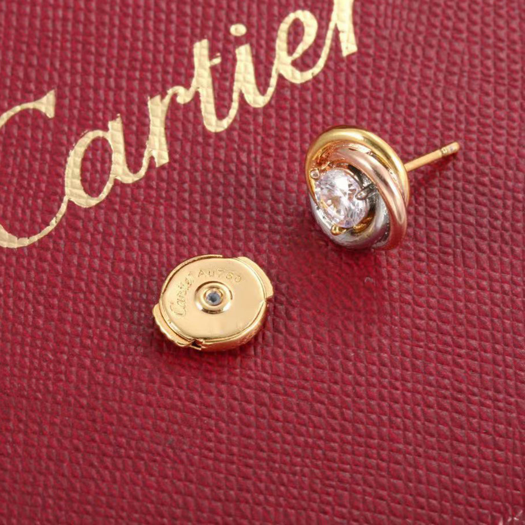 [Blue Tears Jewelry]TRINITY STUD DIAMOND EARRINGS