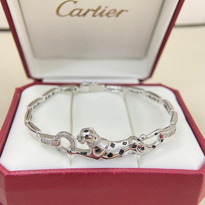 [Blue Tears Jewelry]PANTHERE HALF DIAMOND ON CHAIN BRACELET