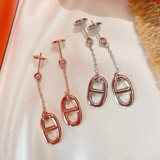[BLUE TEARS]CHAINE TASSEL EARRINGS