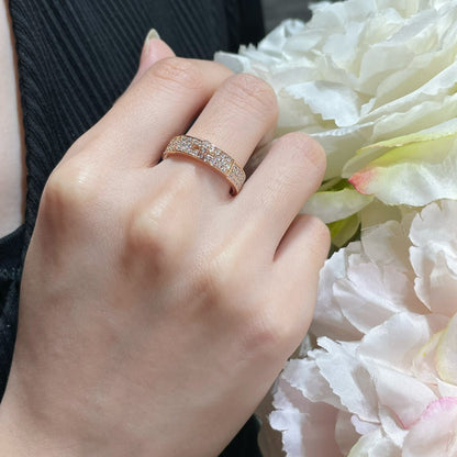 [BLAUE TRÄNEN] KELLY ROSA GOLD DIAMANTRING