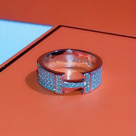 [BLAUE TRÄNEN]H RING VOLLER DIAMANT