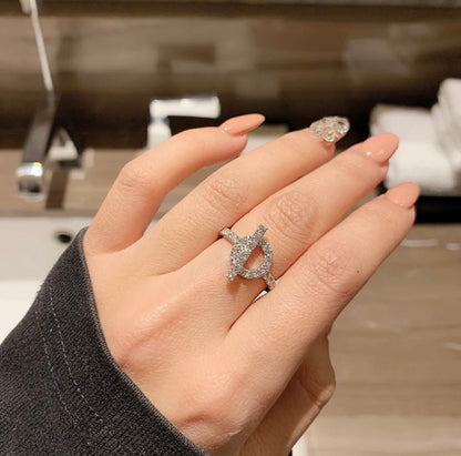 [BLAUE TRÄNEN]ECHAPPEE RING SILBER DIAMANT