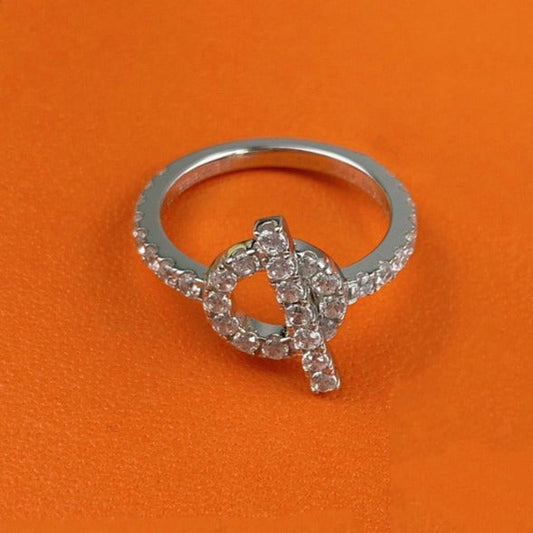 [BLAUE TRÄNEN]ECHAPPEE RING SILBER DIAMANT