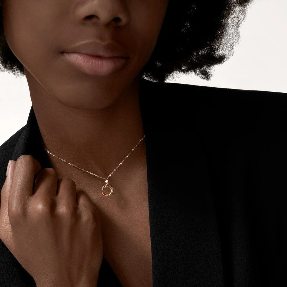 [Blue Tears Jewelry]TRINITY  NECKLACE 1 DIAMOND