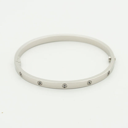 [BLAUE TRÄNEN]LIEBESARMBAND 3,65 MM 10 DIAMANTEN
