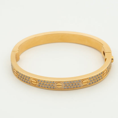 [BLAUE TRÄNEN] LIEBESARMBAND 6,1 MM MIT DIAMANTEN BESETZT 
