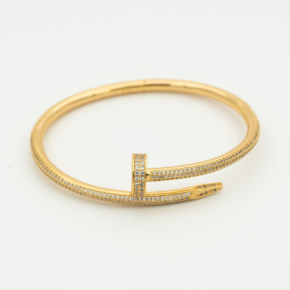 [BLAUE TRÄNEN]JUSTE ARMBAND 3,5MM ALLE DIAMANTEN