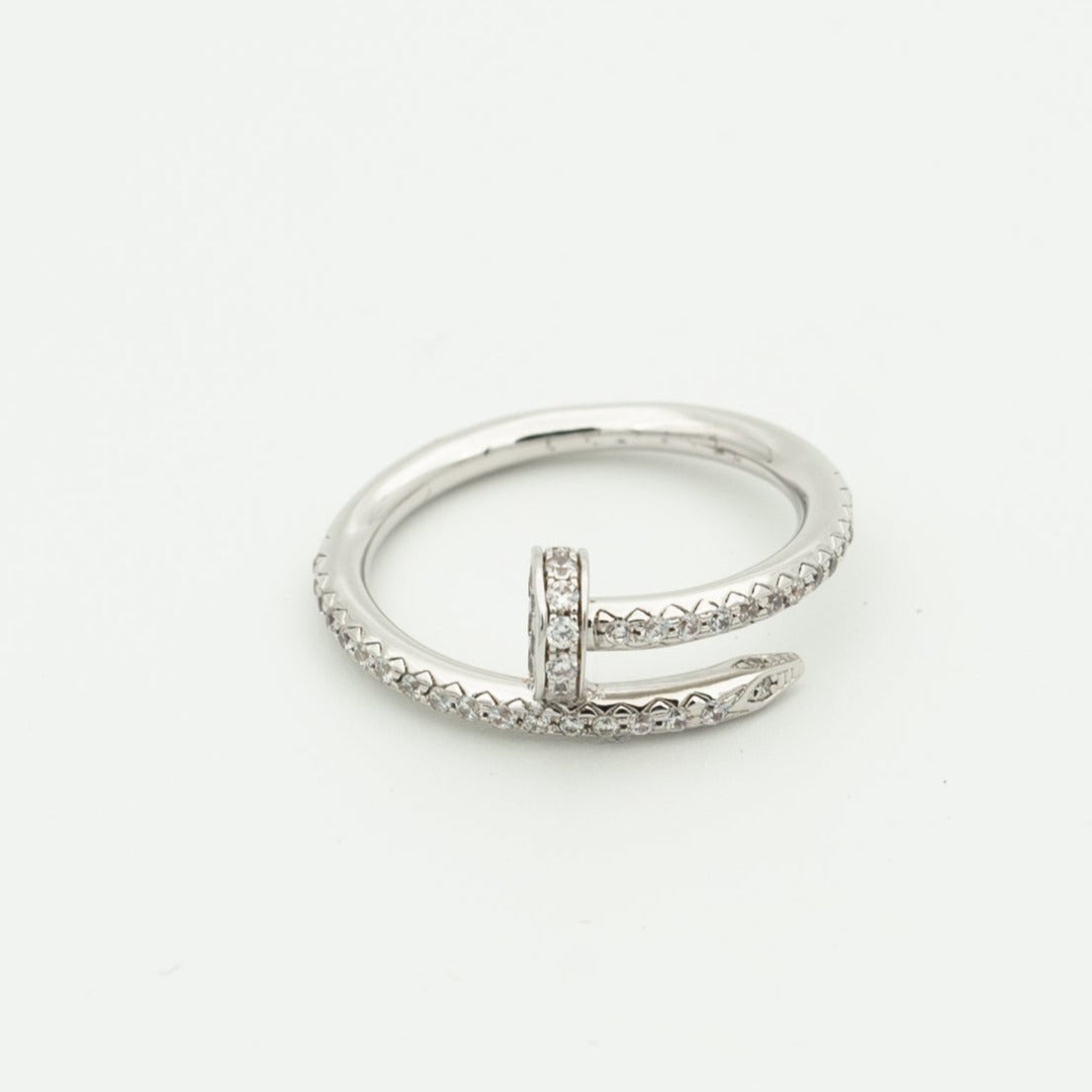[BLAUE TRÄNEN]JUSTE RING 1,8MM SILBER DIAMANTEN