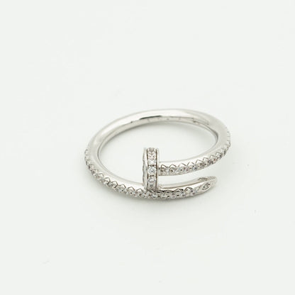 [BLAUE TRÄNEN]JUSTE RING 1,8MM SILBER DIAMANTEN