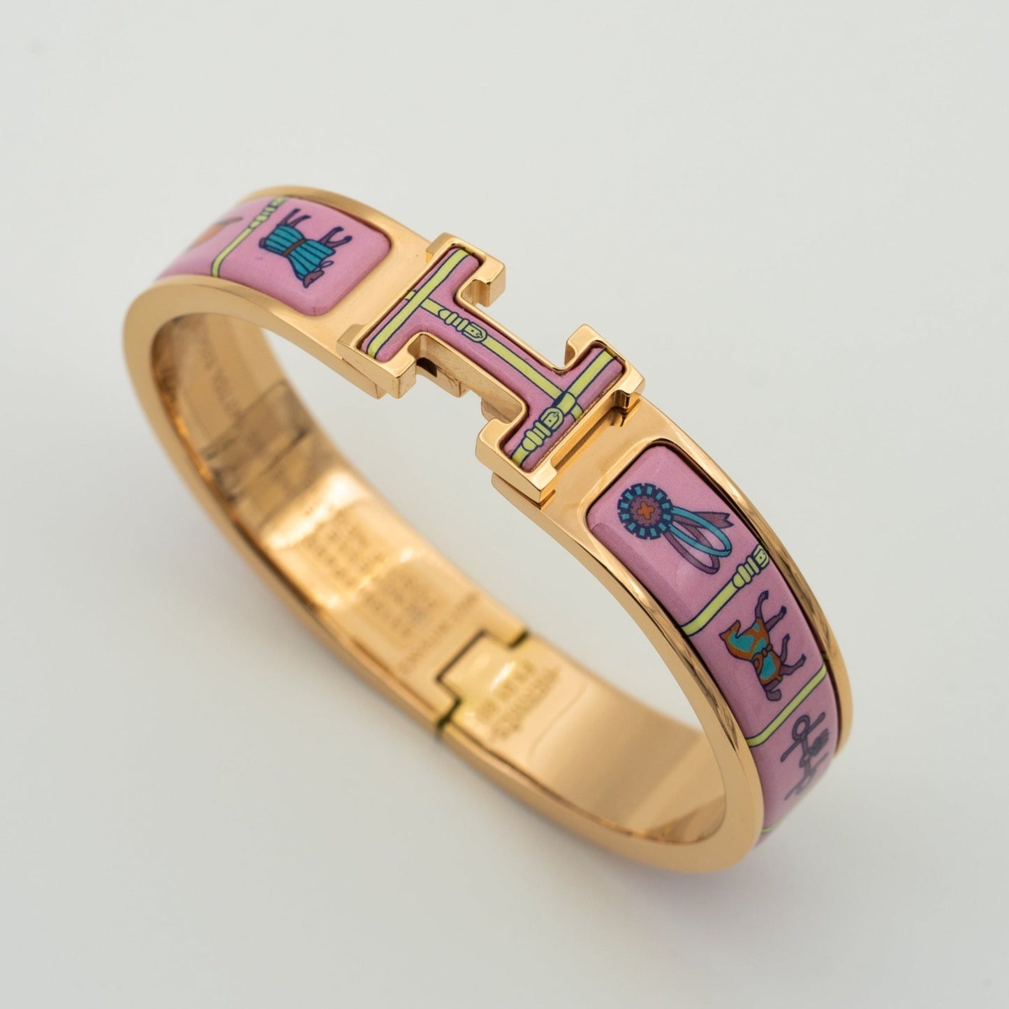 [BLAUE TRÄNEN]H ROSA GOLD ARMBAND ROSA KERAMIK