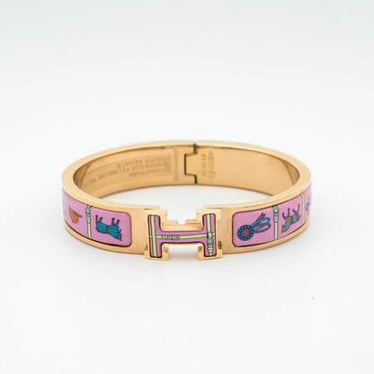 [BLAUE TRÄNEN]H ROSA GOLD ARMBAND ROSA KERAMIK