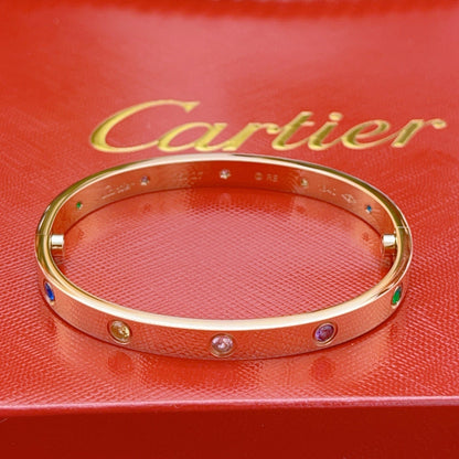 [Blue Tears Jewelry]2026 RAINBOW LOVE BRACELET 6.1MM  10 DIAMONDS