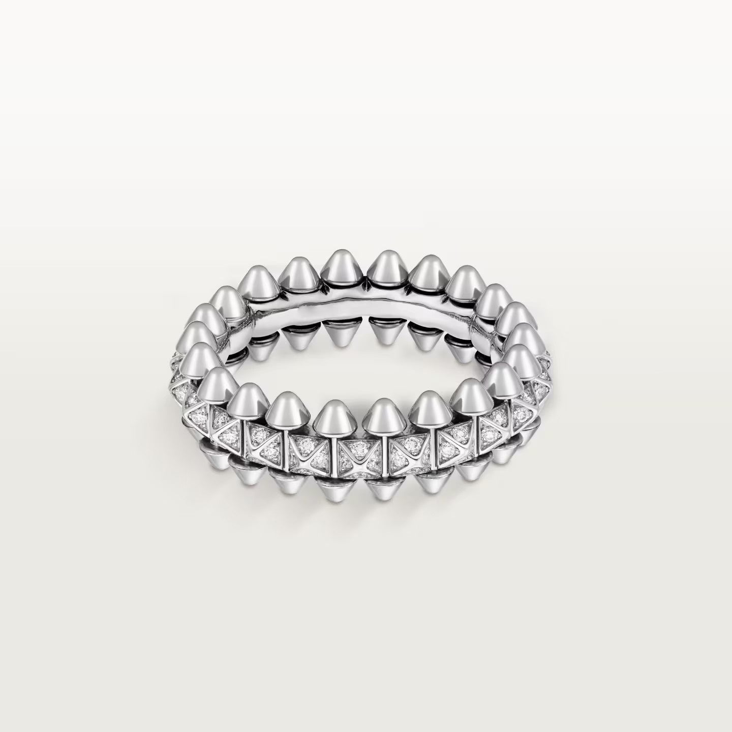 [Blue Tears Jewelry]CLASH 6.4MM SMALL FULL DIAMOND RING