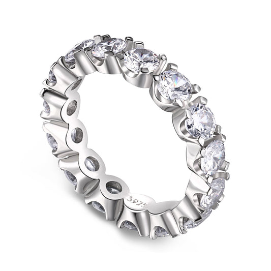 [Nova Jewelry]Eternity Round Cut Tennis Ring