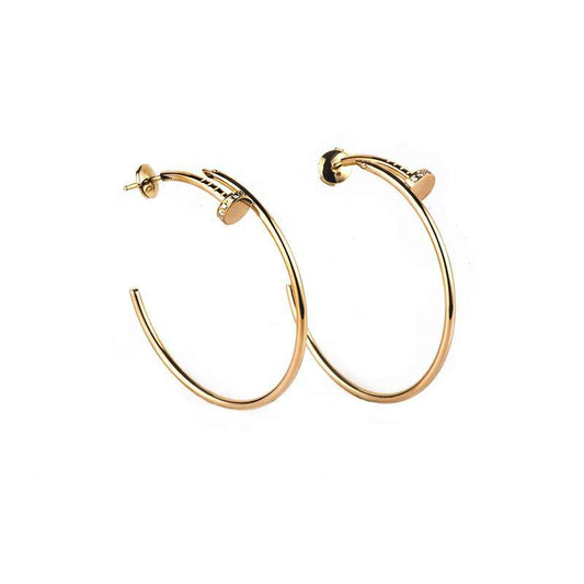 [BLAUE TRÄNEN]JUSTE OHRRINGE GOLD DIAMANTEN 1,8MM 