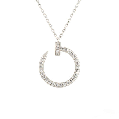 [BLAUE TRÄNEN]JUSTE HALSKETTE SILBER DIAMANTEN 