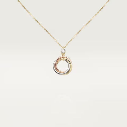[Blue Tears Jewelry]TRINITY  NECKLACE 1 DIAMOND