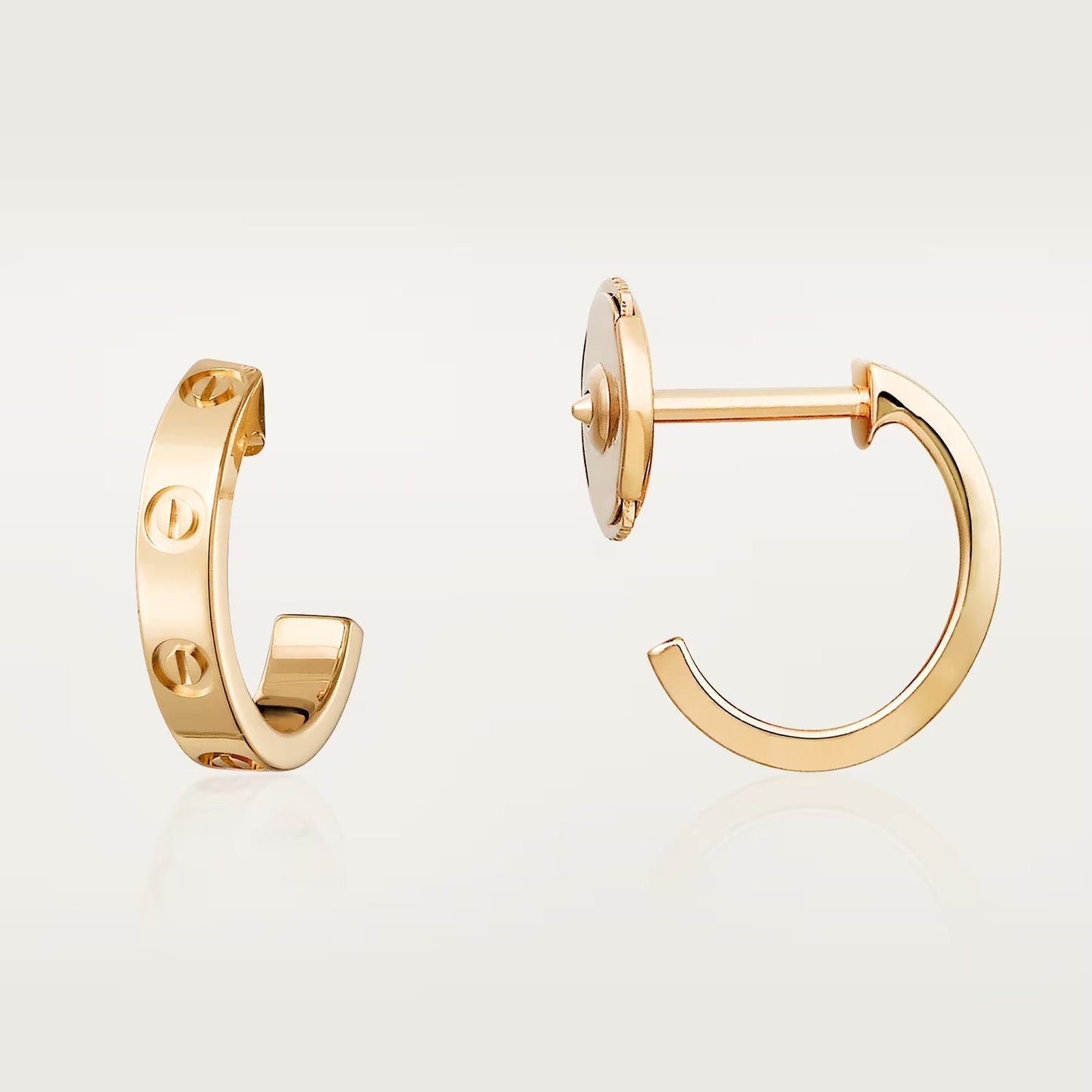 [Blue Tears Jewelry]LOVE EARRINGS 2.65 MM NO DIAMOND SMALL