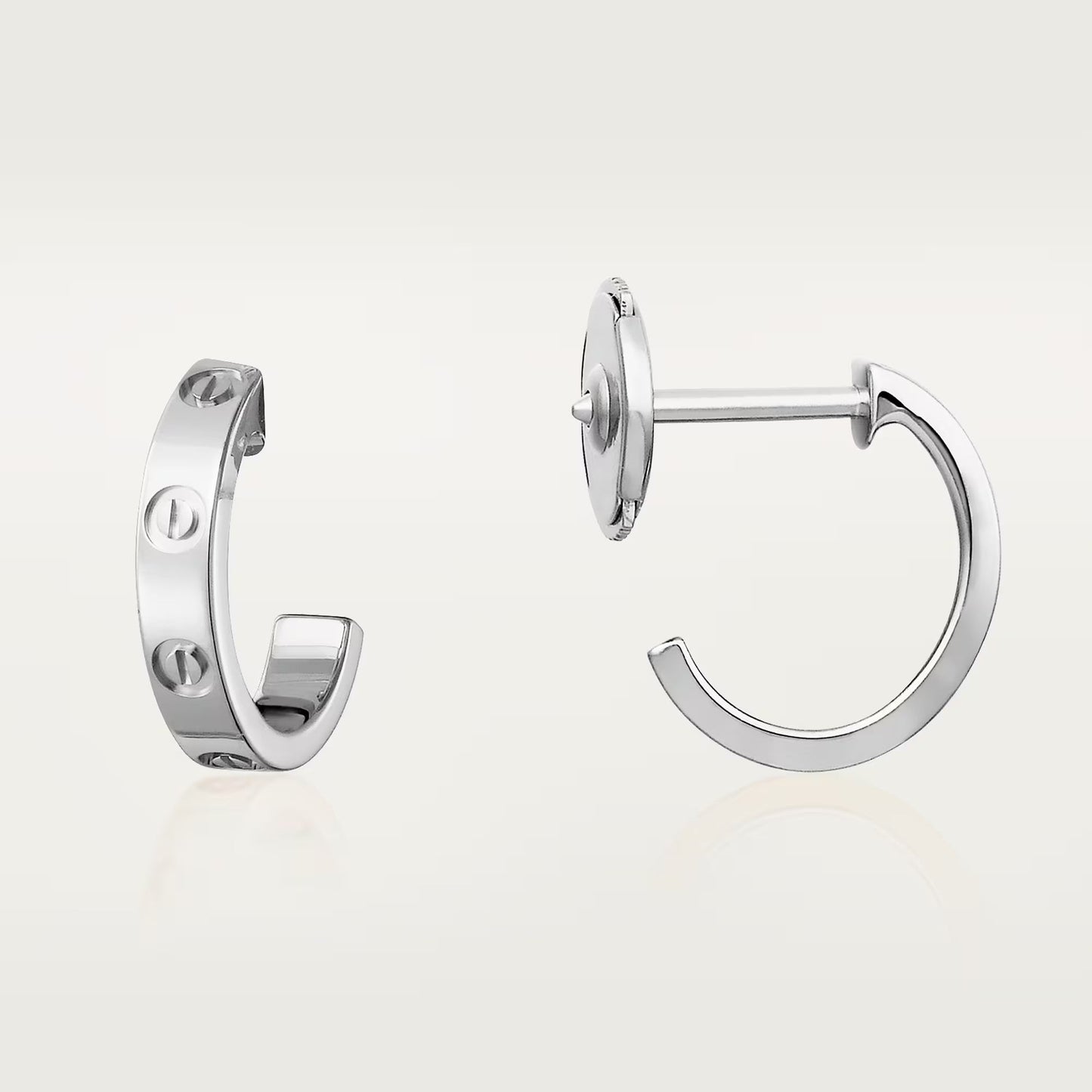 [Blue Tears Jewelry]LOVE EARRINGS 2.65 MM NO DIAMOND SMALL
