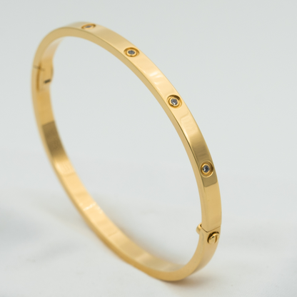 [BLAUE TRÄNEN]LIEBESARMBAND 3,65 MM 10 DIAMANTEN