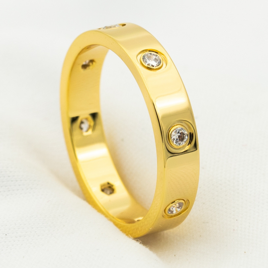[ブルーティアーズ]ラブリング 3.6mm 8ダイヤモンド