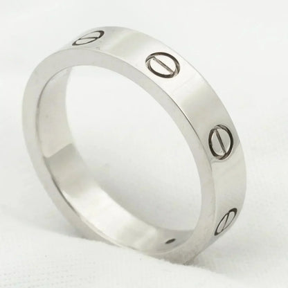 [BLAUE TRÄNEN]LIEBESRING 4MM 1 DIAMANT SILBER