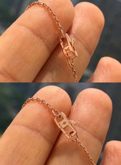[BLAUE TRÄNEN] BLÜTENANHÄNGER ROSÉGOLD UND DIAMANT