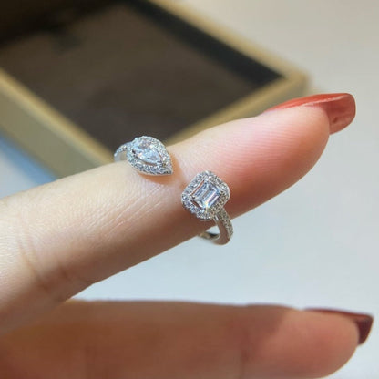 [Blue Tears Jewelry]MY TWIN TOI & MOI SILVER DIAMOND RING