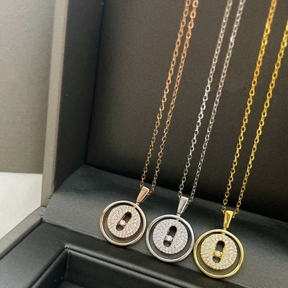 [Blue Tears Jewelry]LUCKY MOVER PM PAVED NECKLACE