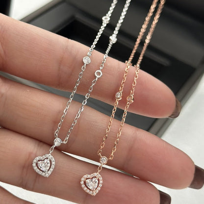 [Blue Tears Jewelry]JOY HEART DIAMOND NECKLACE