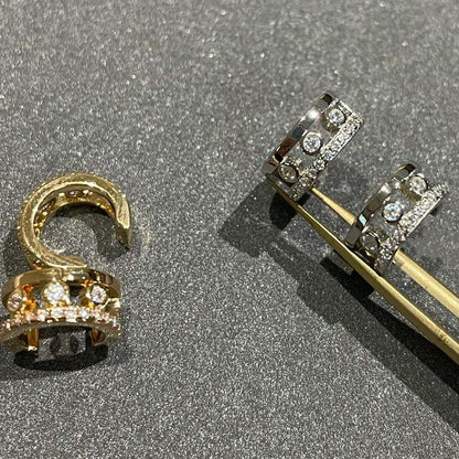 [Blue Tears Jewelry]MOVE ROMANE EARRINGS DIAMOND